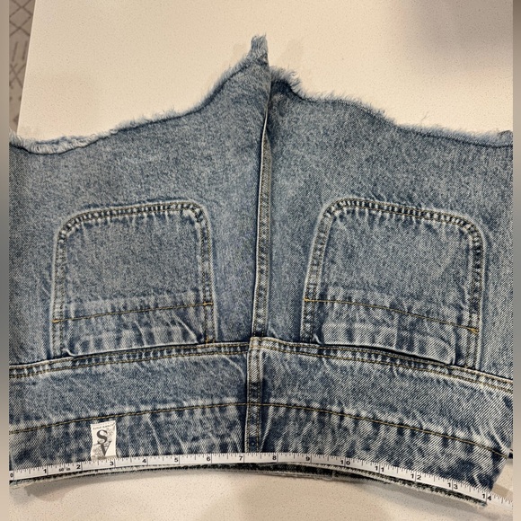 Altar’d State Denim Asymmetrical Wrap skort - Picture 6 of 8